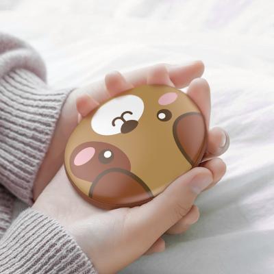 China Handwarmer 2022 New Arrival 2 in 1 Winter Instant Hand Warmer With Power Bank 5000mah Mobile Cute Power Bank Charger for sale