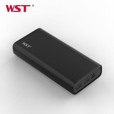 China 20000mAh Large Capacity Dual Power Bank Dual Power Bank Input/Output Lithium Polymer Battery Charger for sale