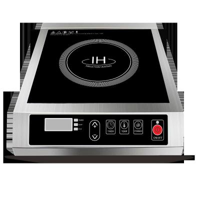 China Commercial Electric Cooktop OEM Black Silver Steel Hotel Used 3500W 220V Electromagnetic Induction Cooker Kitchen for sale