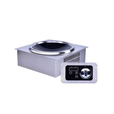 China Hotel Portable Commercial Electric 5000W Built In Induction Wok Hob Cooker Made In China for sale