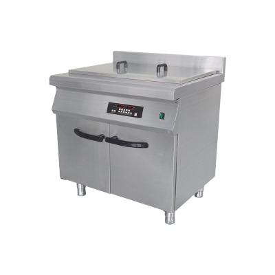 China Large Volume 40L Hotels Commercial Stainless Steel Induction Deep Fryer Machine For Fried Chicken Chips for sale