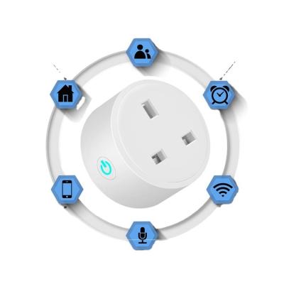 China Mobile Phone EU UK USA ABS+PC WiFi Socket Smart Home Smart Standard Time Switch Small Round Remote Control Socket for sale