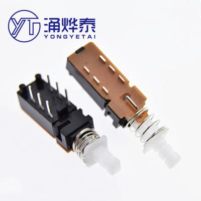 China YYT A03-03 Push Key Electric Switch PS42F42 No Lock 6PIN 2X3 Feet Switch for sale