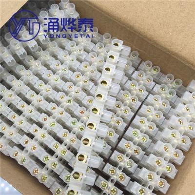 China YYT Standard FIXED 10A 20A Terminal Block Plastic Terminal Blocks Wire Connectors for sale