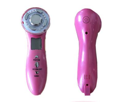 China RF Laser Skin Rejuvenation Home Device , RGB 3M Ultrasonic Facial Massager for sale