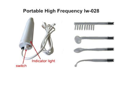 China 4 Glass Electrode Tube Portable High Frequency Machine with Indicator Light for sale