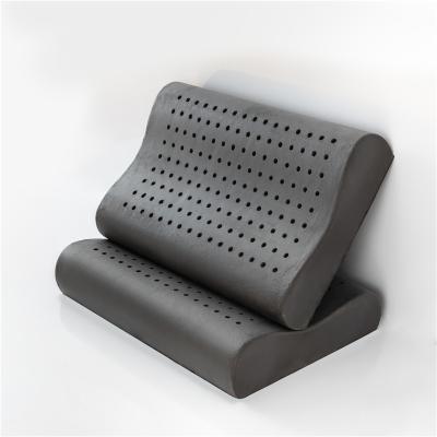 China Therapy Charcoal Bamboo Pillow with Air Holes Relief for Cervical Pain Snoring Airy Pillow for sale