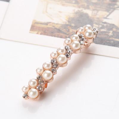 China 2021 Fashionable Style Hot Selling Vintage Zircon Pearl Hairpin Wholesale Pearl Pin Clips Headdress for sale