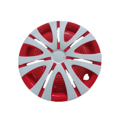 China 13 14 Universal 15 Inch Truck Wheel Cover Rise Hub Cap Red And White Chrome For Brabus Wheel Center Float Caps for sale