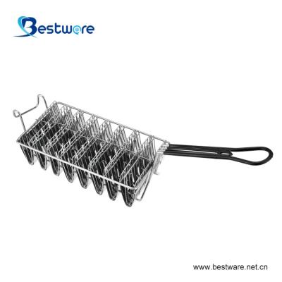 China Best Sustainable Selling Products Seafood Taco Shell Stainless Steel Basket Fry Basket For Fish for sale