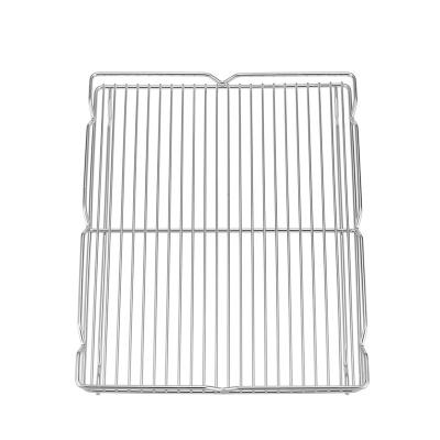 China Easily Cleaned Fridge Shelf Chicken Wire Grill Mesh Stainless Steel 304 BBQ Grill Baking Rack for sale