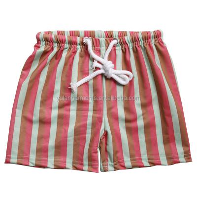 China Fruit Watermelon Casual Stripe Printed Baby Boy Swimming Trunks Summer Kids Shorts Kids Vacation Clothes Beach Pants for sale