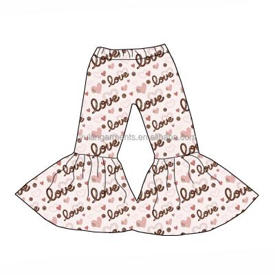 China Anti-pilling Cute Love New Arrival Baby Girl Rocket Pants Printed Valentine Clothing Infant Valentine Rocket Pants for sale