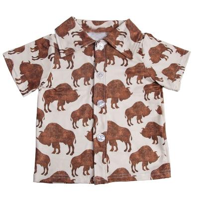 China Latest Fashion Shirt Baby Boy Summer Clothes Wild Short Sleeved Children Anti-Shrink Boy Clothes for sale