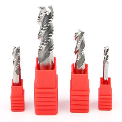 China 6mm Solid Carbide Roughing End Mills Wave Milling Cutter Aluminum for sale