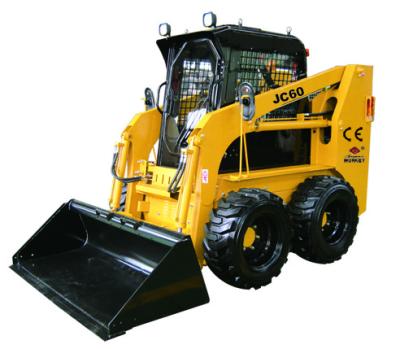 China Building Material Shop Hydraulic Pilot Skid Steer Loader With Kohler Engine CE EPA Wheel Skid Steer Loader for sale