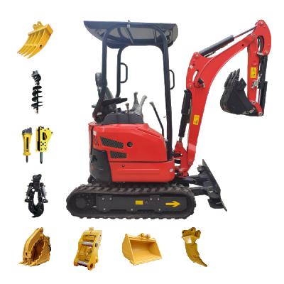 China Building Material Shops Zero Tail 1.7 2 Ton Hydraulic Mini Crawler Excavator Digger Machine Cheap Price Sizes Local Service Mini Excavators for sale