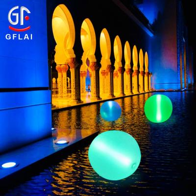 China 3MM PVC Wedding Favors Programmable Remote Control Inflatable LED Rechargeable DMX512 Gifts Light Up Beach Ball for sale