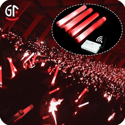 China Remote Control Party Led Remote Control Customize Gig Led To Foam Flashing Light Stick for sale