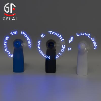 China 6 Groups Wedding Return Gift Message Handheld Custom Logo Printed Battery Flashing LED Message Fan for sale