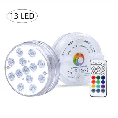 China GFLAI Remote Control Hot Selling IP68 Waterproof Battery Operated Remote Control Underwater Swimming Pool LED Lights for Swimming Pool for sale