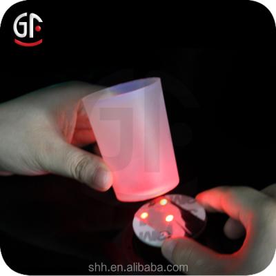 China Light Up Drinks And Flash Bottles LED Bottle Coaster / Plastic Coster / Mug Coaster for sale