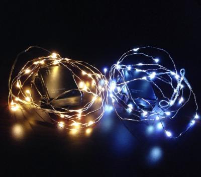 China Ultra Thin String Wire with Indoor Timer and Battery Operated Outdoor String Lights on Silver Color 50*30*30 (250pcs) for sale