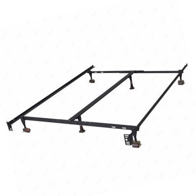 China (Other) Modern Luxury High Quality Adjustable Queen Size Metal Bed Bed Frame With 6 Center Support Legs for sale