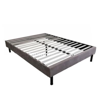 China Other Home Furniture Manufacturer Fabric Slat Elegant Frame Upholstered Platform Bed for sale