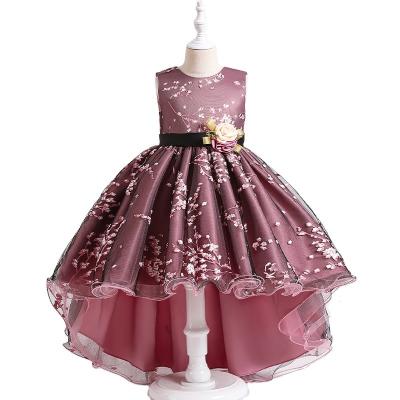 China 2022 Women's Girls Princess Dress Mesh Dress Printed Beautiful Fairy Towing Dress Performance Equalizing Pettiskirt for sale