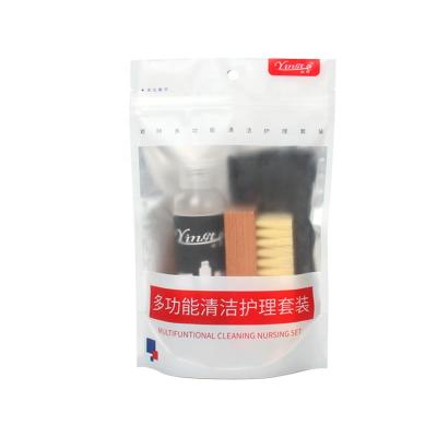 China Sports Shoe Cleaning Factory Wholesale Custom Logo 3 in 1 Shoe Cleaner Set Sneaker Shoe Cleaning Kit for sale