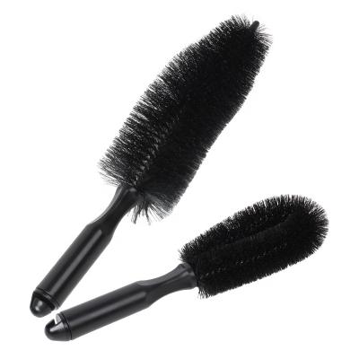 China Wheel Factory Wholesale Cleaning Goods 2 In 1 Car Tire Brush Car Wash Wheel Brush for sale