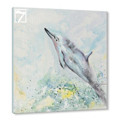 China Modern Prints With Hand Touch Canvas Painting Dolphin Art For Wall Decoration for sale