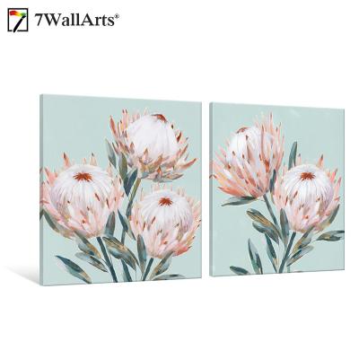 China Modern 2 Piece King Protea Flowers HD Prints For Living Room for sale