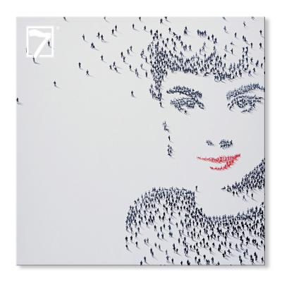 China Pin Art Audrey Hepburn Shadow Modern Art for sale