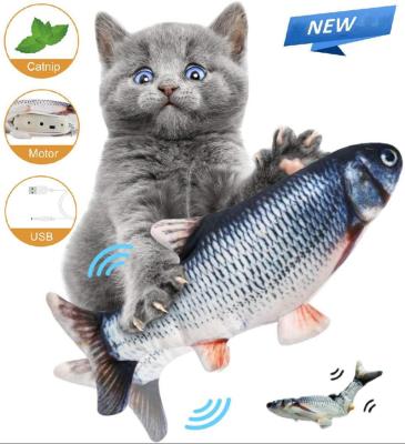 China Interactive Fish Cat Toy For Cats Catnip Pet Electric Automatic Soft Movable Cute Soft Viable Chew Wholesale for sale