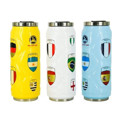 China New Arrival 500ml Double Wall Disposable Sports Cola Can , Insulated Stainless Steel Can Bottle for sale