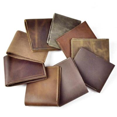 China 2015 Promotional Men's Wallet Fashion Genuine Leather Pure Leather Black/Brown Color Men's Wallet for sale