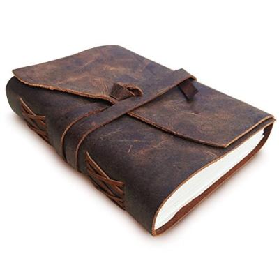 China Antique Handmade Leather Gift Printed Chinese Embossed Notebook for sale