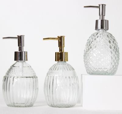 China Sustainable Glass Bathroom Accessories Set For Home Bath Gift Set for sale