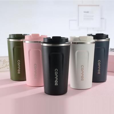 China PORTABLE Customize Logo Metal Stainless Steel Sliding Lids Coffee/Wine/Beer Drinking Insulated Tumbler Mug Bulk for sale