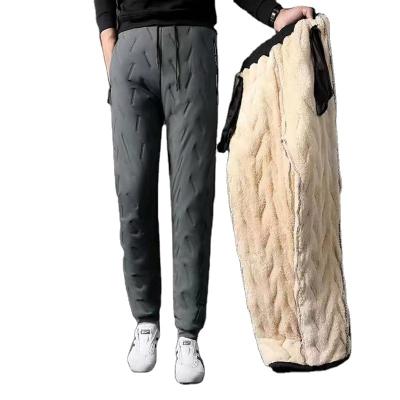 China Waterproof New Style Winter Mens Windproof Pants Male Water Proof Thermal Trousers Thick Fleece Warm Pants for sale