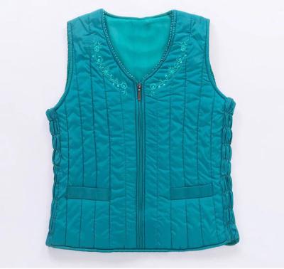 China Windproof New Autumn Winter 2022 Women Fashion Cotton Sleeveless Vest Plus Size Jacket Coat for sale