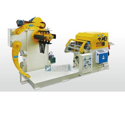 China Building material stores HBL medium and thick metal sheet plate combine 2 in 1 decoiler and straightening machines for sale