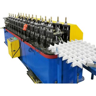 China Factory Open Cell Ceiling Open Grid Suspended Ceiling Open Cell Metal Ceiling Making Machine Roll Forming Machine Production Line for sale