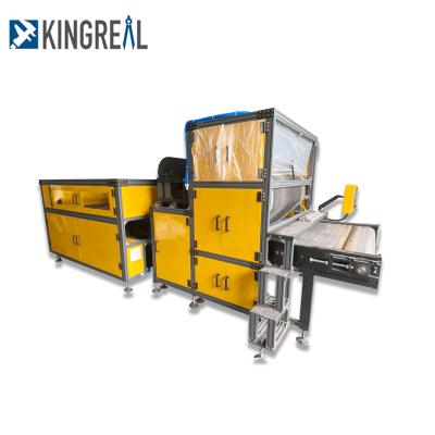 China Factory Operation KINGREAL Acoustic Fleece Stick Machine Black Felt Sticking Machine For Automatic Metal Ceiling Production Line for sale