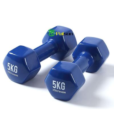 China Home\Gym\Colorful Glossy Neoprene Vinyl Sports Performance Weightlifting Dumbbell For Gym Use for sale