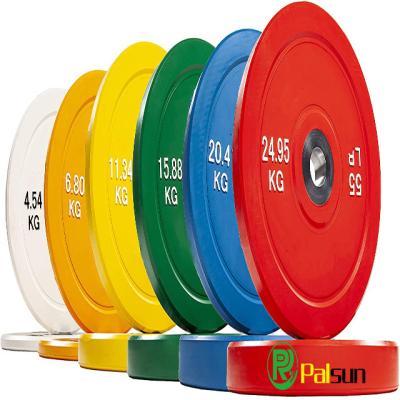 China Home\Gym\Palsun Cast Iron Weights Sports Performance Plates Fitness Power Training Client Weight Rubber Bumper Plates for sale