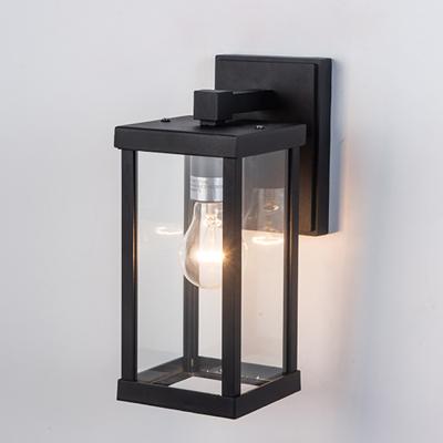 China Modern Unique Art IP65 Waterproof 3 Years Warranty Vintage Edison Bulb Included Wall Sconce Aluminum And Tempered Glass for sale