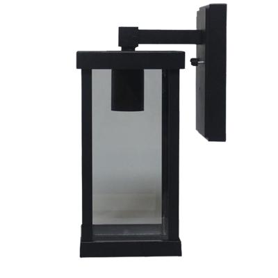 China Art Unique Tempered Glass E26 Gu10 Base Modern Bracket Outdoor Wall Sconce Aluminum Waterproof Fixture for sale